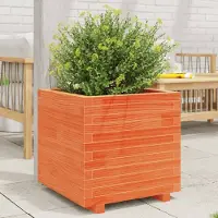 Prolenta Maison Exclusive - Bac à plantes brun cire 50x50x49,5 cm Bois massif Pin