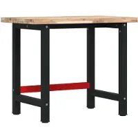 Syfax Établi 100x60x83 cm bois massif d'acacia rectangulaire
