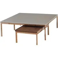 AEA Wohnzimmer Set Komplett 3tlg Modern Couchtisch mit 2x Beisteltisch