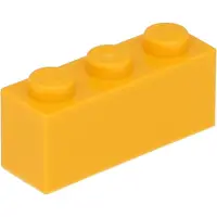 LEGO 100 pièces 3622 Brick 1x3 Part Basic Bricks 100 Clair Orange