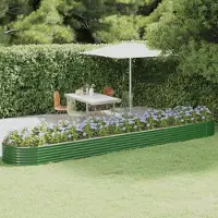 Prolenta Maison Exclusive - Potager surélevé en acier galvanisé 507 x 100 x 36 cm Vert