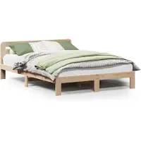 Syfax Cadre de lit sans matelas 120x200 cm bois de pin massif