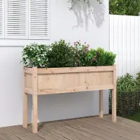 Prolenta Maison Exclusive - Bac à plantes avec pieds 110x31x70 cm Bois massif Pin