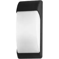 Rabalux Applique OPOLE noir mat blanc 1x max.12W IP65 L:13cm H:32cm