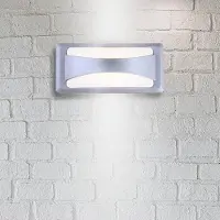 Silamp Applique Murale LED Rectangulaire 12W IP65 Gris - Blanc Neutre 4000K - 5500K