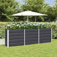 Prolenta Maison Exclusive - Bac à plantes anthracite 240 x 40 x 75 cm en acier