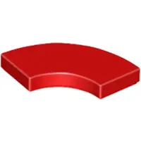 LEGO 2x2 carreaux coin rond 27925 - 50 pièces rouge