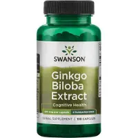 Sonstiges Extrait de Ginkgo Biloba 60 mg 120 gélules Swanson Health Products