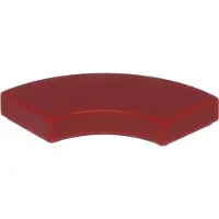 LEGO 2x2 carreaux coin rond 27925 - 100 pièces rouge foncé