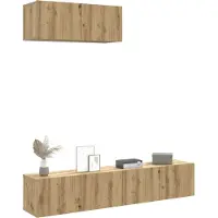 Prolenta Maison Exclusive - Ensemble de meuble TV mural 3 pcs chêne artisanal
