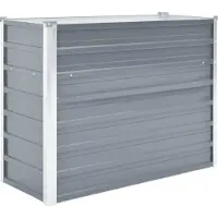Syfax Lit surélevé de jardin Acier galvanisé 100x40x77 cm Gris