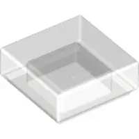 LEGO 100 pièces , pièce c. 3070, Trans (Trans Clear)
