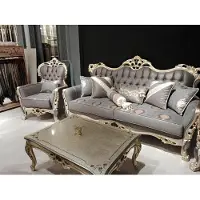 Xl Moebel Gmbh Elegantes Sofa mit Sessel Sofagarnitur Grau Relax 2tlg Wohnzimmer Möbel