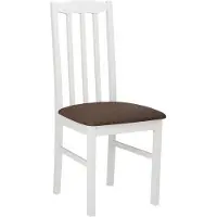 Mirjan 24 Chaise de salle à manger rembourrée EDON 12 - blanc / marron 2