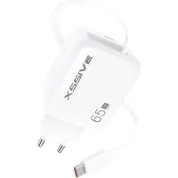 Xssive Chargeur rapide PD 65W avec câble USB rétractable - XSS-AC80