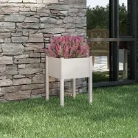 Prolenta Maison Exclusive - Bac à plantes blanc 50x50x70 cm Bois massif Pin