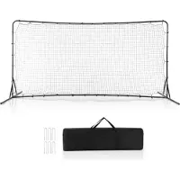 Northix But de football pour enfants 372,5 x 182,5 cm Buts de football pour but de football de jardin avec sac de transport noir