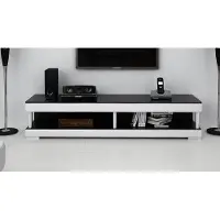 AEA RTV TV SIDEBOARD LEDER GLAS TISCH FERNSEH SCHRANK TISCH DESIGNER LOWBOARD Mo.C