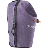 RockBros Sacoche pour guidon de vélo avec porte-bouteille Porte-boisson env.1,5L Lila