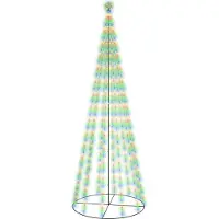 Syfax Arbre de Noël cône 732 LED Colorées 160x500 cm