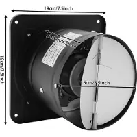 StarTech.com Ventilateur d'extraction - Montage mural - 15 cm - 2800 tr/min - Haute vitesse - Cuisine et salle de bain - Fonctionnement CA - Noir
