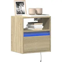 Prolenta Maison Exclusive - Meuble TV avec éclairage LED Sonoma 41x31x45 cm