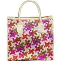 FENIA Sac cabas pour femme - fuchsia doré, taille unique