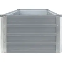Prolenta Maison Exclusive - Potager surélevé Acier galvanisé 320×40×45 cm Gris
