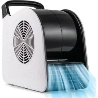 Costway Souffleur de sol 130W, 3 vitesses, tête pivotante à 185°, souffleur pour sécher & ventiler, ventilateur sur pied pour la maison & le commerce