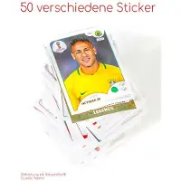 Panini WM Russia 2018 - 50 autocollants différents (pas de doublons)