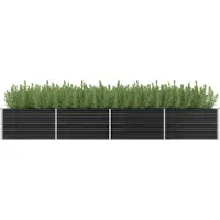 Prolenta Maison Exclusive - Potager surélevé anthracite 320 x 80 x 45 cm Acier galvanisé