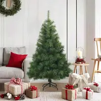 Prolenta Maison Exclusive - Sapin de Noël artificiel pliable vert 120 cm PVC, acier
