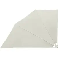 Syfax Éventail de balcon pliable Crème 160×240 cm