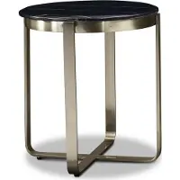 AEA Table d'appoint ronde Table basse en acier inoxydable de luxe Meubles de salon Tables rondes