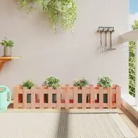Prolenta Maison Exclusive - Jardinière surélevée avec clôture en lattes, dimensions 150x30x30 cm, en bois massif de douglas