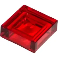 LEGO 1x1 tuiles 3070 - 250 pièces Trans - Rouge