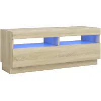 Sonstiges Meuble TV avec lumières LED chêne sonoma 100x35x40 cm