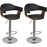 The Living Store Tabouret de bar 2 pcs. Imitation cuir