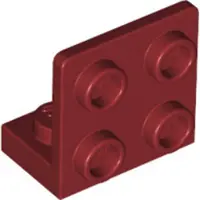 LEGO Angle : 25 équerres 1x2/2x2, 90°, rouge foncé
