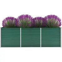 Prolenta Maison Exclusive - Potager surélevé en acier galvanisé 240 x 80 x 77 cm Vert