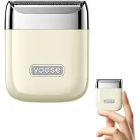 Yoose Rasoir intime électrique Nano pour femmes, utilisation humide et sèche, IPX7, USB-C, beige
