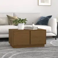 Prolenta Maison Exclusive - Table basse brun miel 80x50x40 cm Bois massif Pin