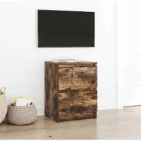 Prolenta Maison Exclusive - Meuble TV Chêne fumé 40x35x54 cm Matériau dérivé du bois