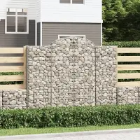 Prolenta Maison Exclusive - Paniers à gabions arqués 5 pcs 200x50x160/180 cm Fer galvanisé