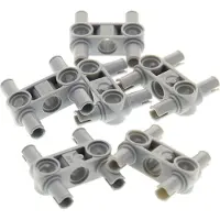 LEGO 6x Technic Connecteur 3L nouveau-gris clair 4 broches Mindstorms 4225033 65489 48989