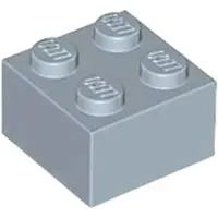 LEGO brique 2x2 3003 - 10 pièces bleu sable