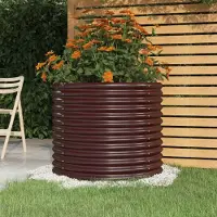 Prolenta Maison Exclusive - Jardinière de jardin Acier galvanisé 80x80x68 cm Marron