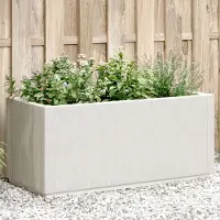 Prolenta Maison Exclusive - Bac à plantes blanc 80 x 36 x 35 cm en polypropylène