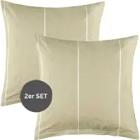 Esprit Housses de coussin et draps en Renforcé HARPLINES Beige 40 x 40 cm 2pcs