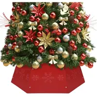 Prolenta Maison Exclusive - Jupe de sapin de Noël Rouge Ø68x25 cm